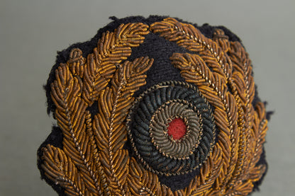 Kriegsmarine Officer Visor Cap Wreath & Cockade. Original.