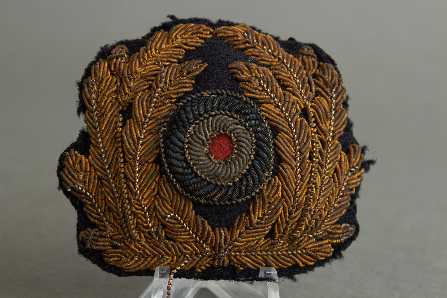 Kriegsmarine Officer Visor Cap Wreath & Cockade. Original.