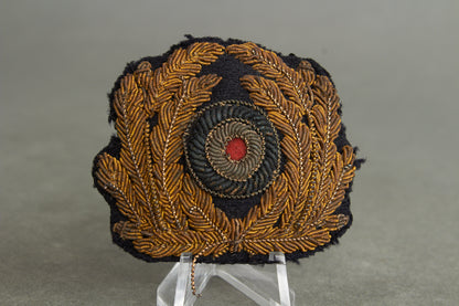 Kriegsmarine Officer Visor Cap Wreath & Cockade. Original.