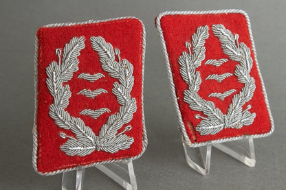Luftwaffe "Flak" Officer Collar Tabs. Matching Pair. Original.