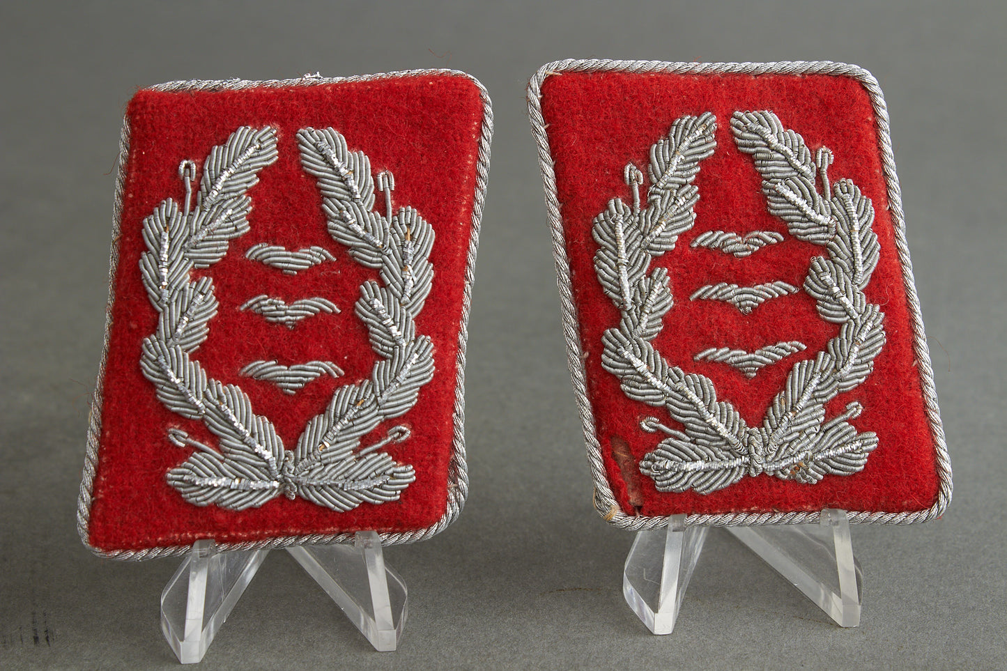 Luftwaffe "Flak" Officer Collar Tabs. Matching Pair. Original.