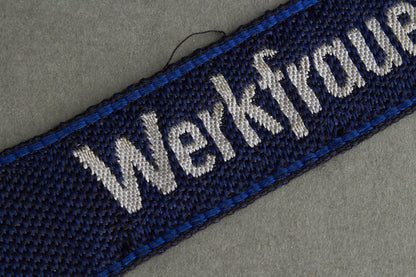 NSV/DAF "Werkfrauengruppe" Cufftitle w. RZM tag. Original.