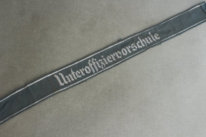 RESERVED Wehrmacht "Unteroffiziervorschule" Cufftitle. Original.