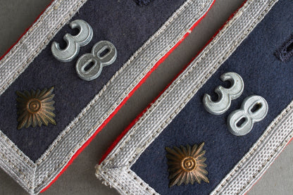 Luftwaffe "Flakartillerie" Shoulder Boards. "Slip on". Matching pair. Original.
