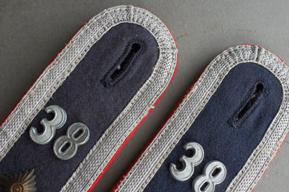 Luftwaffe "Flakartillerie" Shoulder Boards. "Slip on". Matching pair. Original.
