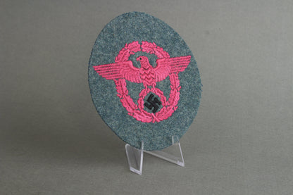 Luftschutzpolizei "Ärmeladler" Sleeve Eagle for the Combat Tunic. Rare. Original.