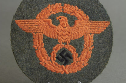 Polizei Feldgendarmerie "Ärmeladler" Sleeve Eagle for the Combat Tunic. Rare. Original.