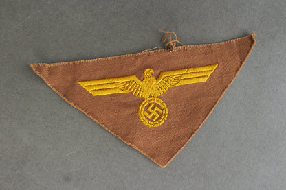 Kriegsmarine Tropical/Südfront Breast Eagle for the "Tropenfeldbluse". Rare. Original.