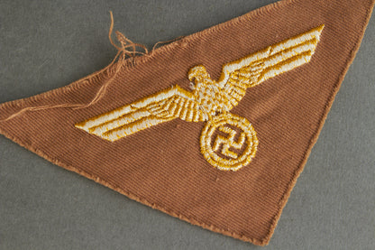 Kriegsmarine Tropical/Südfront Breast Eagle for the "Tropenfeldbluse". Rare. Original.