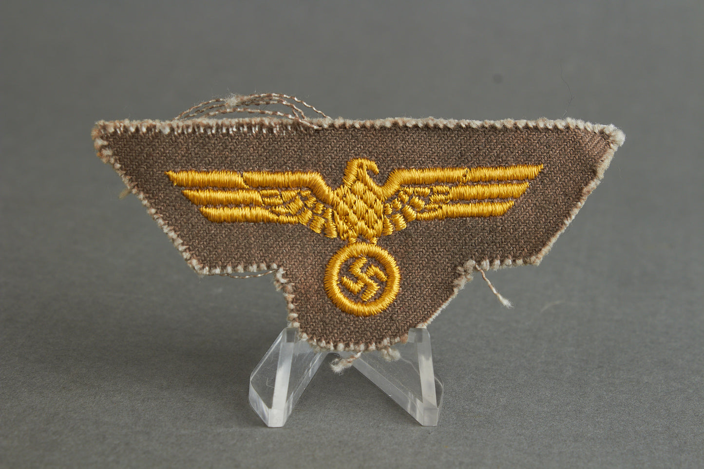 Kriegsmarine Tropical/Südfront Cap Eagle for the "Tropen-Schiffchen". Rare. Original.