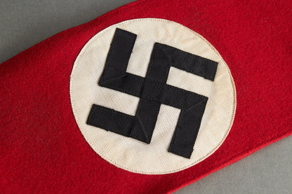 NSDAP Armband. 3-Piece Construction. With RZM Paper Tag. Original.