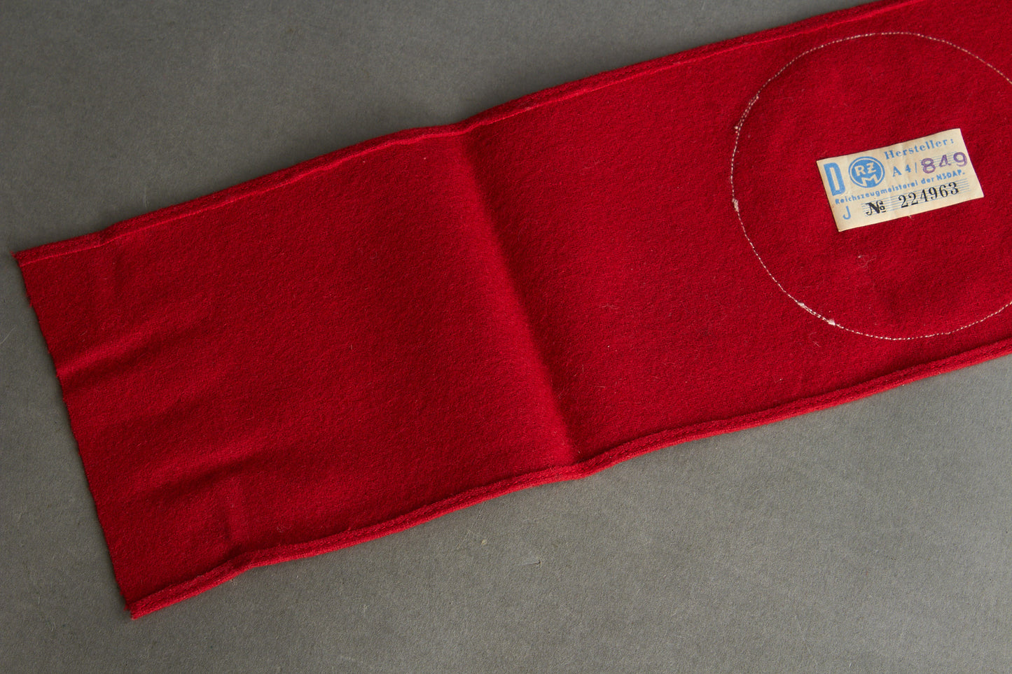 NSDAP Armband. 3-Piece Construction. With RZM Paper Tag. Original.