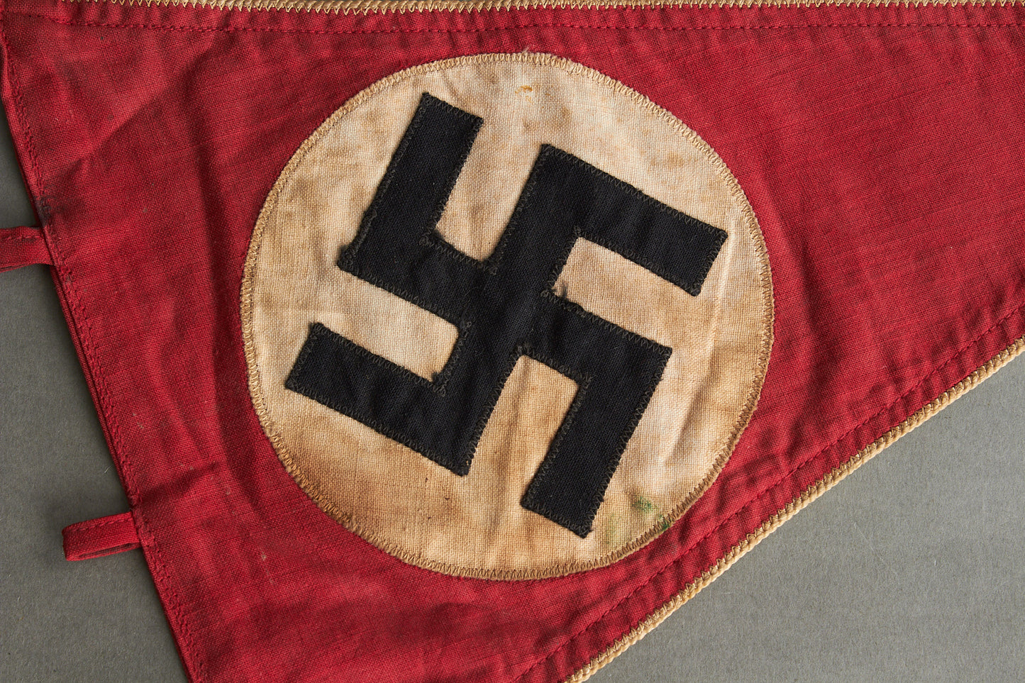 Early NSDAP "Wimpel" Pennant. Double Sided. Rare. Original.
