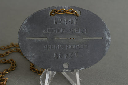 NSKK "LEGION SPEER" (Transportgruppe Speer) Dog Tag. Original.