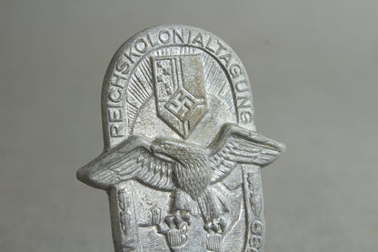 RKB (Reichskolonialbund) "Reichskolonialtagung 1939" Tinnie. Original.