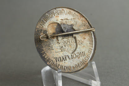 Early "Tag der Wehrmacht" Tinnie. Rare. "Deutsch-Österreichisch-Ungarisher-Pionier-und-Verkehrstruppentag". Original.