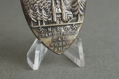 Kraft durch Freude (KdF) "Harzfahrt 1934" Tinnie. Original.