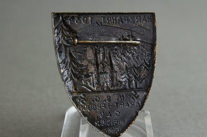 Kraft durch Freude (KdF) "Harzfahrt 1934" Tinnie. Original.