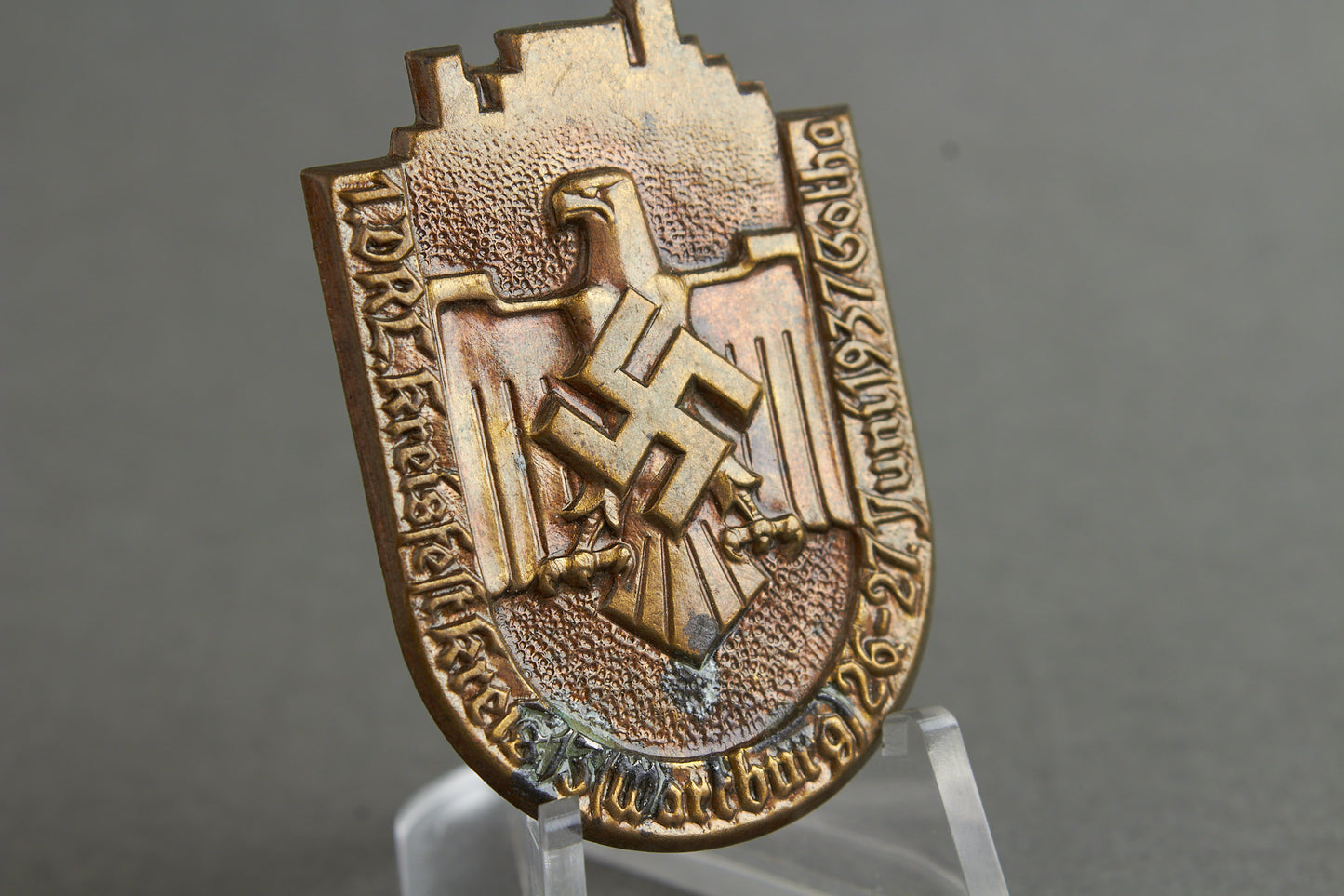 DRL "Deutscher Reichsbund für Leibesübungen" 1937 Tinnie. Original.
