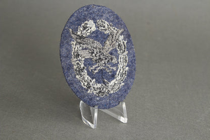 Luftwaffe "Fliegerschützenabzeichen mit Blitzbündel" Cloth Badge. Original.