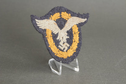 Luftwaffe "Gemeinsames Flugzeugführer- und Beobachterabzeichen" Cloth Badge. Original.