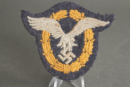 Luftwaffe "Gemeinsames Flugzeugführer- und Beobachterabzeichen" Cloth Badge. Original.