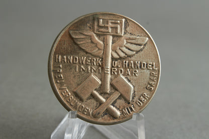 NS-HAGO (National Sozialist Handwerks, Handels und Gewerbe Organisierung) Tinnie. Original.