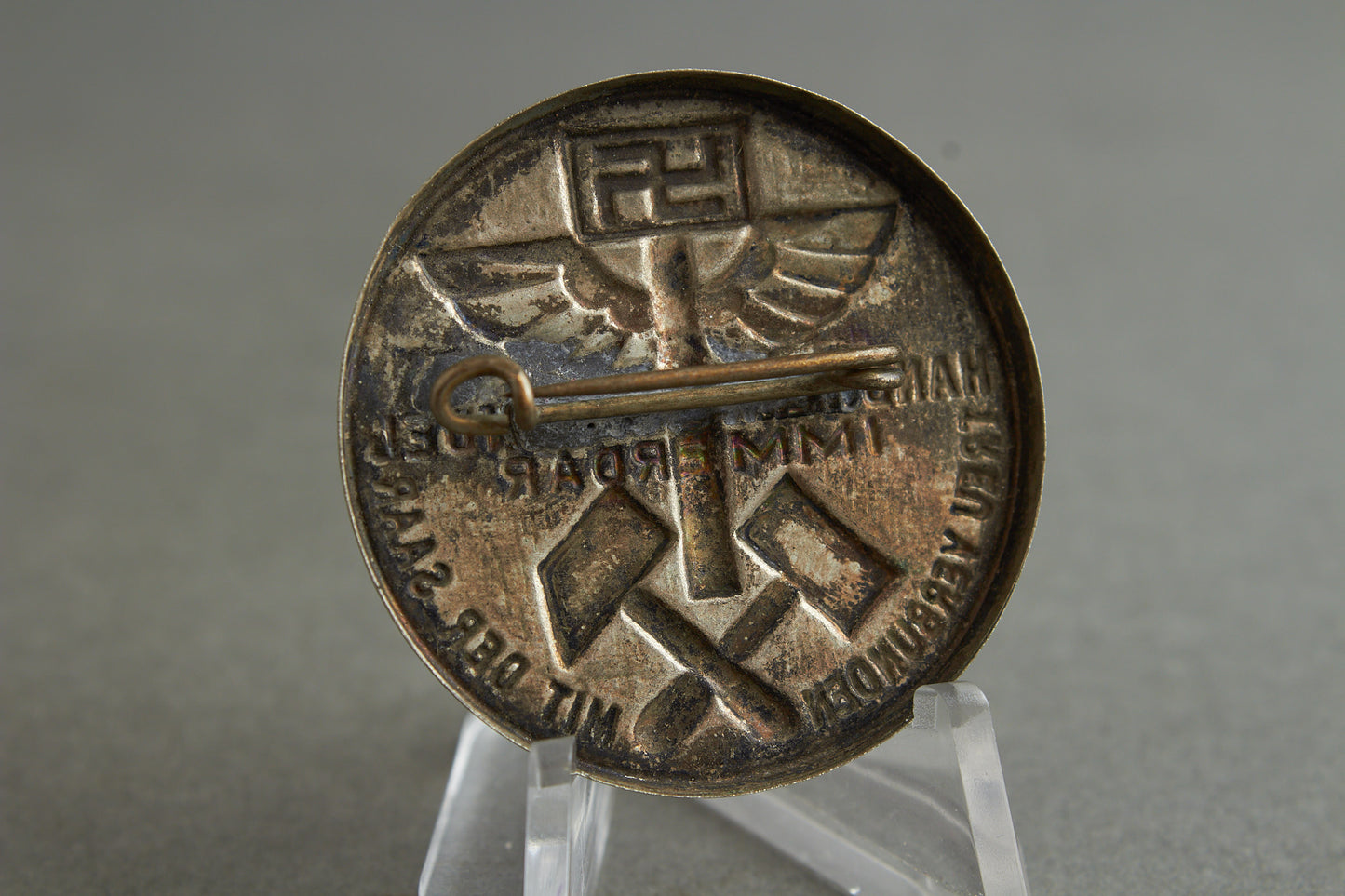 NS-HAGO (National Sozialist Handwerks, Handels und Gewerbe Organisierung) Tinnie. Original.