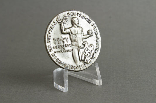 DRL "Deutscher Reichsbund für Leibesübungen" 1937 Tinnie. Original.
