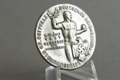 DRL "Deutscher Reichsbund für Leibesübungen" 1937 Tinnie. Original.