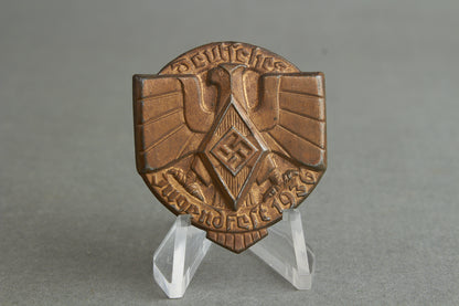 HJ/DJ (Hitler Jugend/Deutsche Jugend) "Deutsches Jungfest 1937" Tinnie. Original.