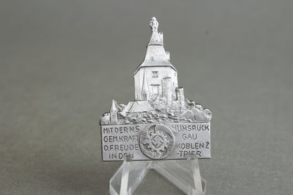 Kraft durch Freude (KdF) "Hunsrück Gau Koblenz-Trier" Tinnie. Original.