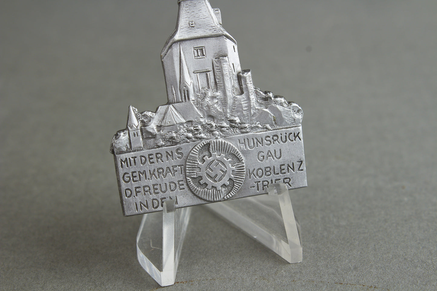 Kraft durch Freude (KdF) "Hunsrück Gau Koblenz-Trier" Tinnie. Original.