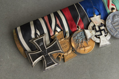 Large 6-Place Medal Bar. Original.