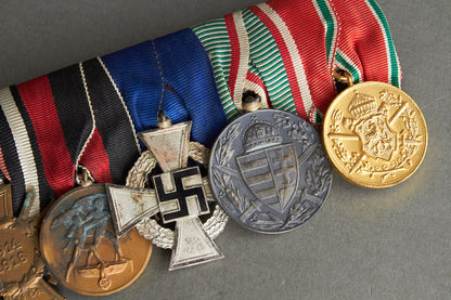 Large 6-Place Medal Bar. Original.