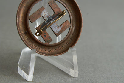 Early NSDAP "1933" Tinnie. Original.