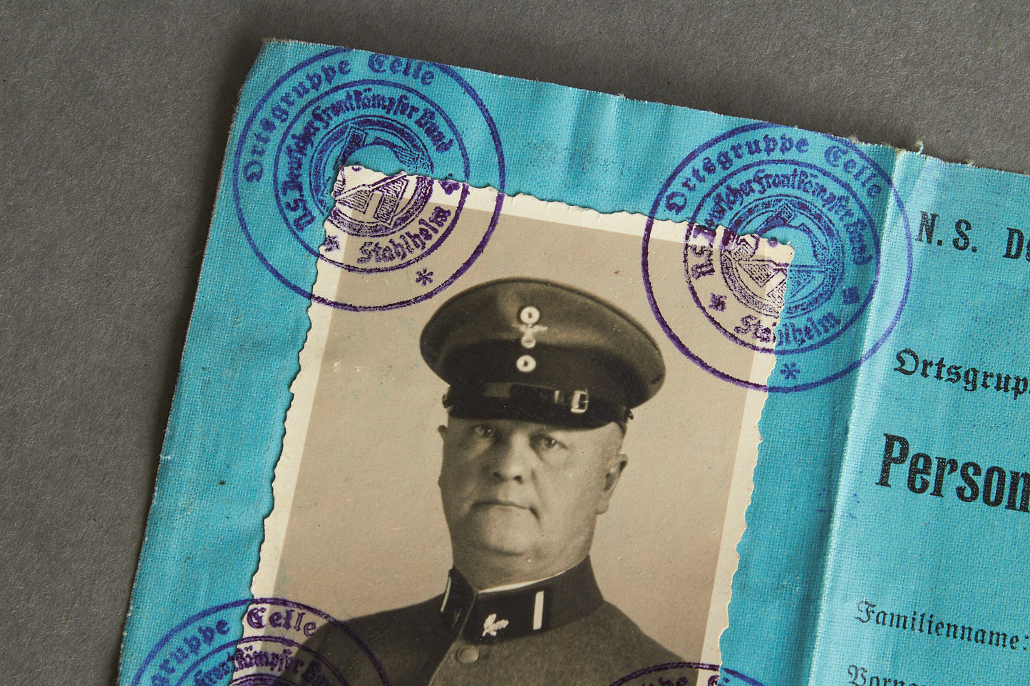 RARE Stahlhelmbund "N.S. Deutscher Frontkämpfer-Bund (Stahlhelm)" "Personalausweis" Members identification. Original.