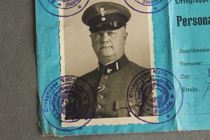 RARE Stahlhelmbund "N.S. Deutscher Frontkämpfer-Bund (Stahlhelm)" "Personalausweis" Members identification. Original.