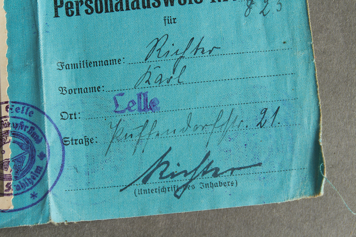 RARE Stahlhelmbund "N.S. Deutscher Frontkämpfer-Bund (Stahlhelm)" "Personalausweis" Members identification. Original.