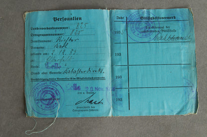 RARE Stahlhelmbund "N.S. Deutscher Frontkämpfer-Bund (Stahlhelm)" "Personalausweis" Members identification. Original.