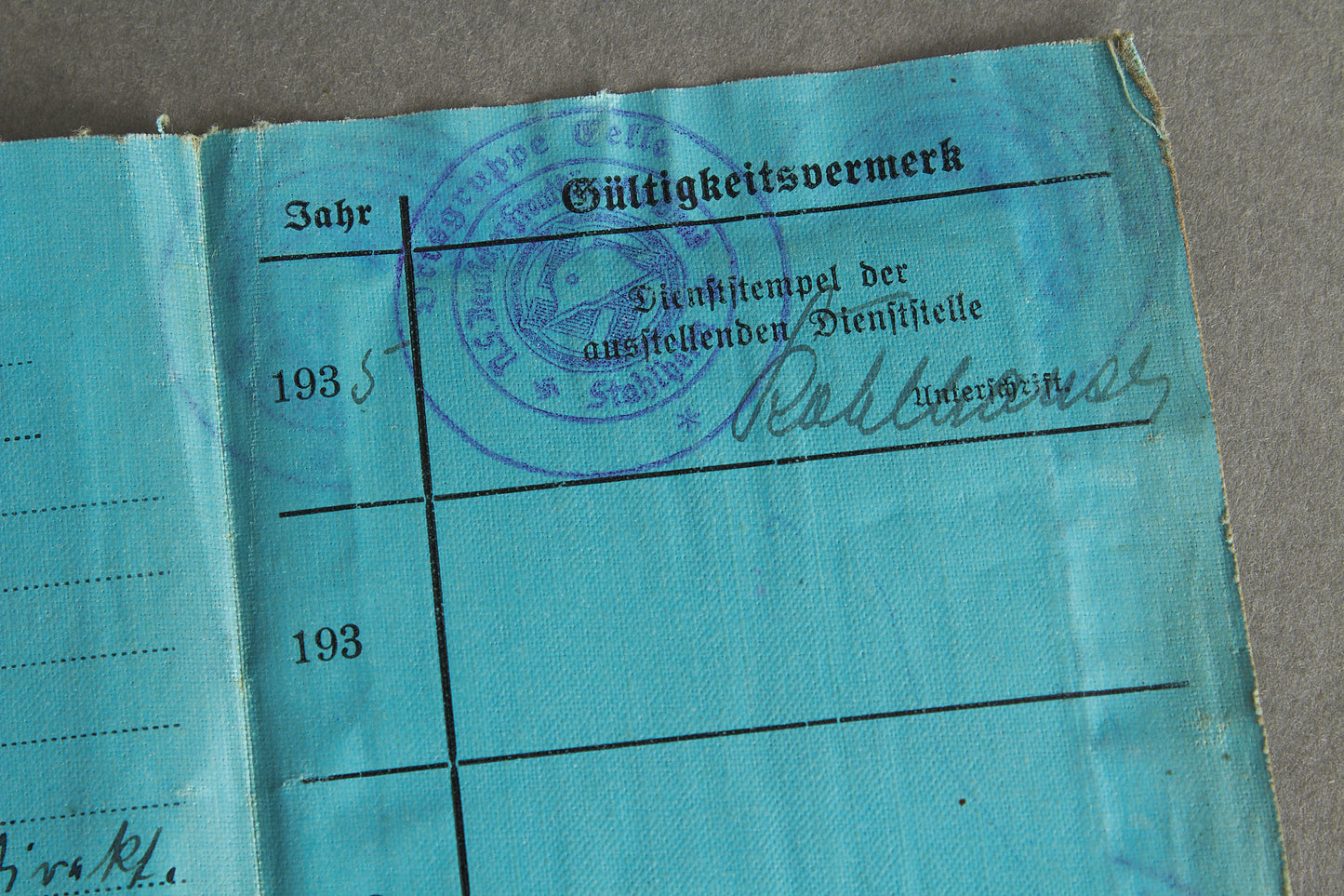 RARE Stahlhelmbund "N.S. Deutscher Frontkämpfer-Bund (Stahlhelm)" "Personalausweis" Members identification. Original.