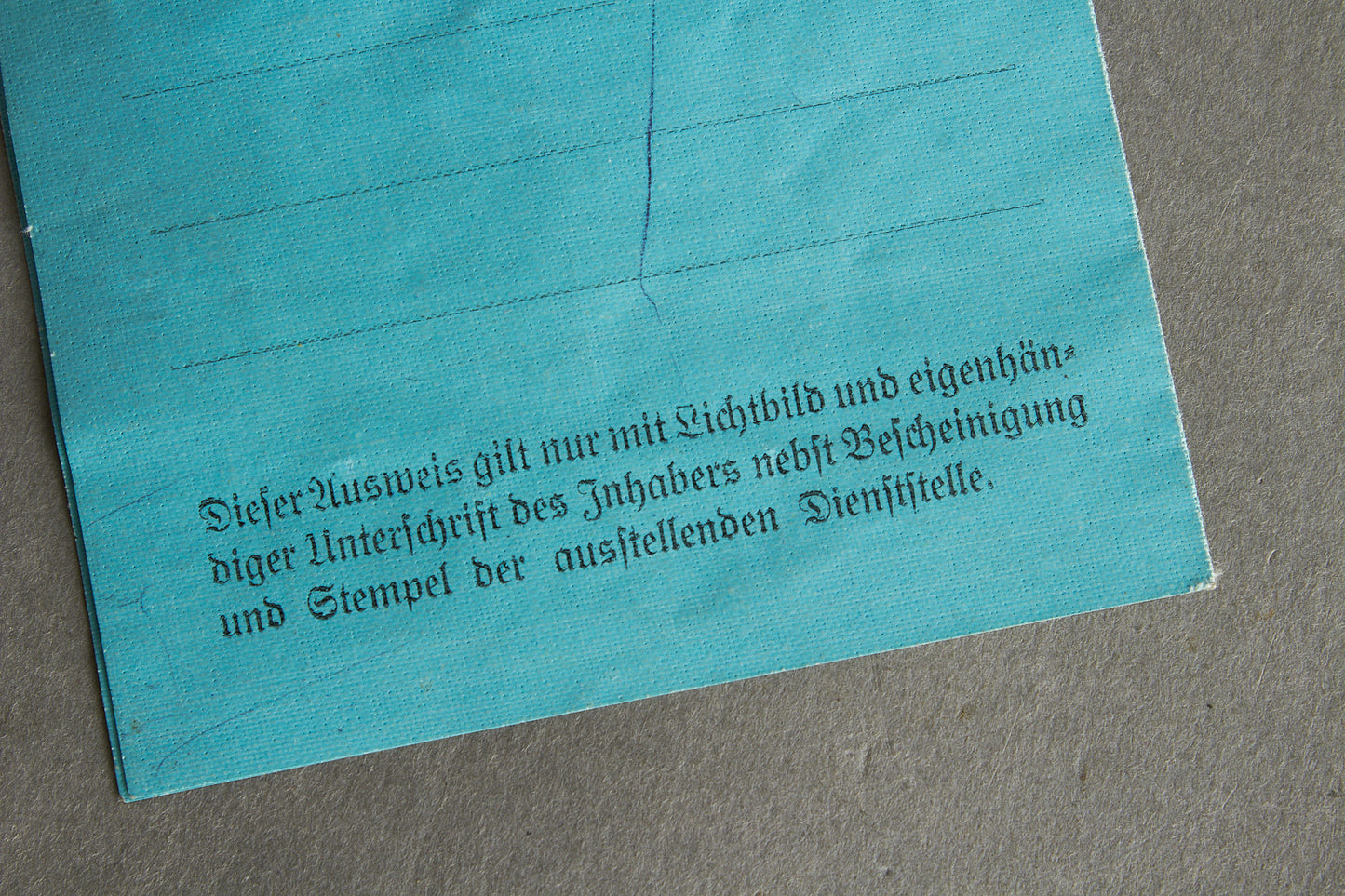 RLB "Reichsluftschutzbund" "Ausweis" Members identification. Rare. Original.
