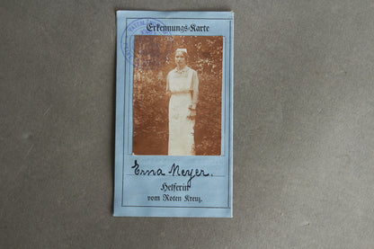 DRK "Deutsche Roten Kreuz" "Erkennungs-Karte" Identification card. Hard to find. Original.