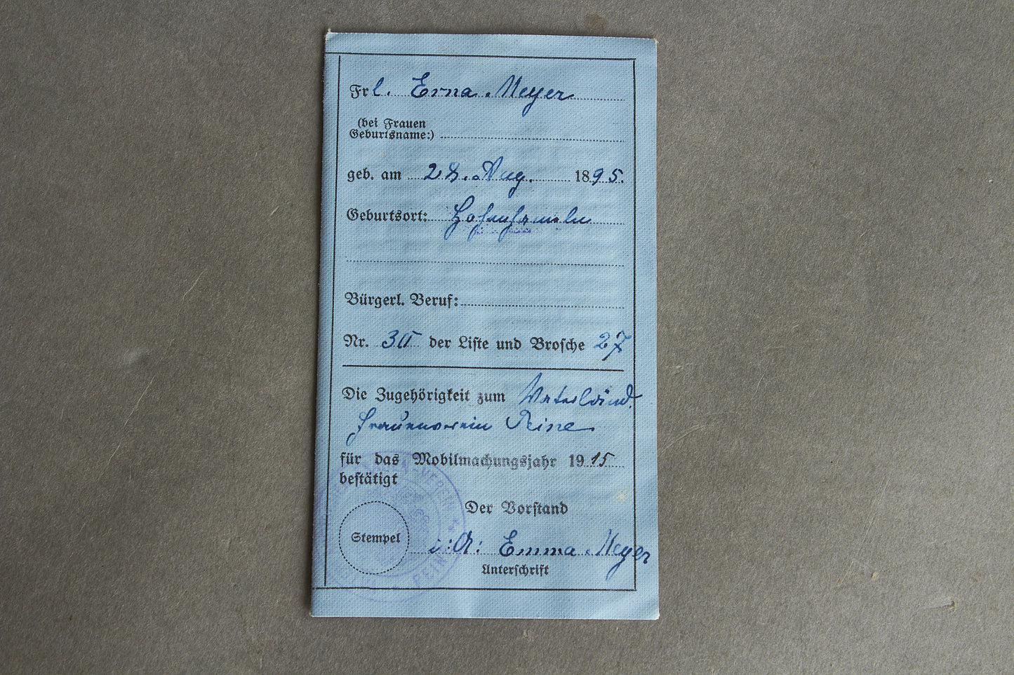 DRK "Deutsche Roten Kreuz" "Erkennungs-Karte" Identification card. Hard to find. Original.