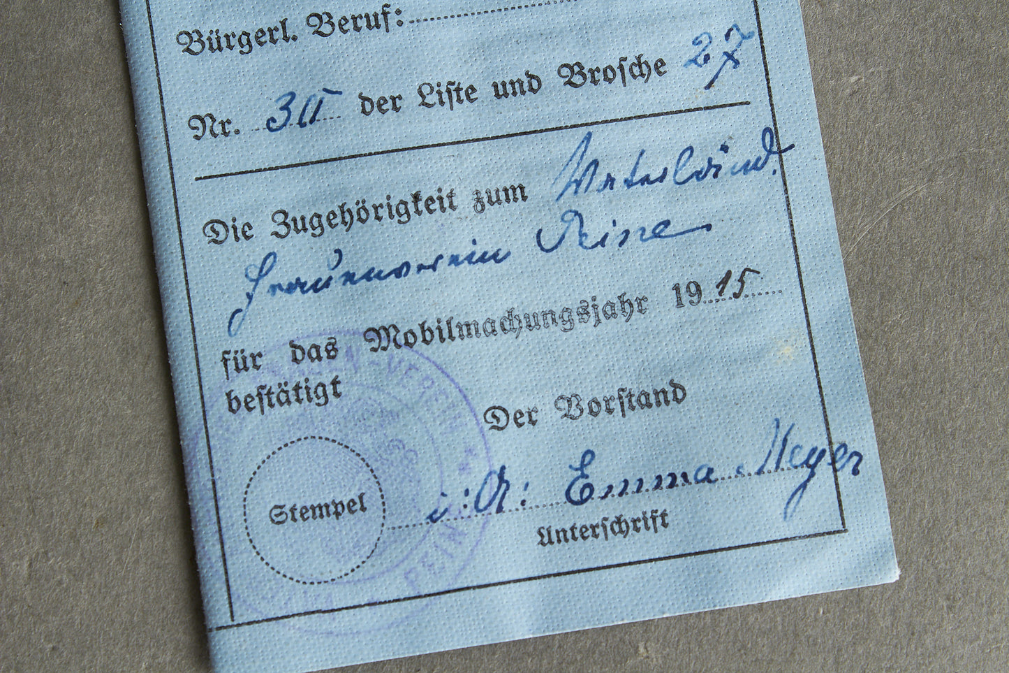 DRK "Deutsche Roten Kreuz" "Erkennungs-Karte" Identification card. Hard to find. Original.