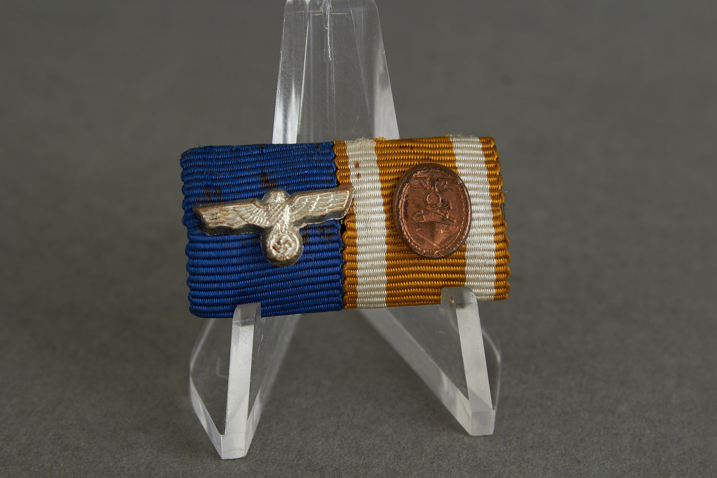 2-Place Ribbon Bar. With Miniatures. Rare. Original.