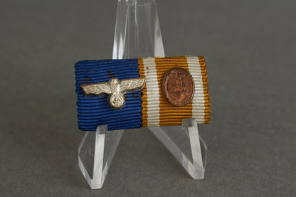 2-Place Ribbon Bar. With Miniatures. Rare. Original.