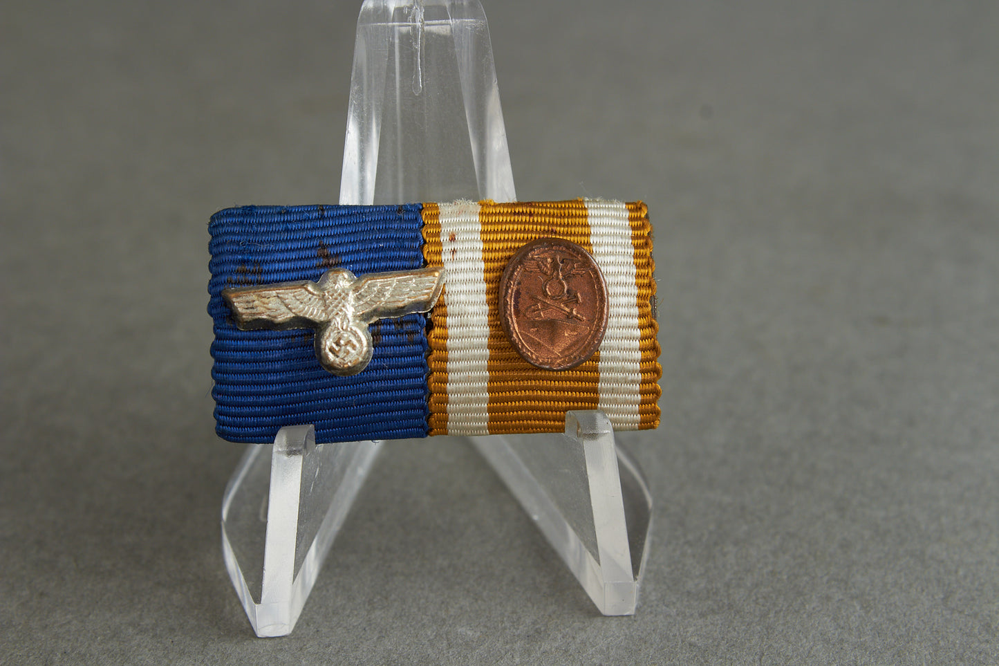 2-Place Ribbon Bar. With Miniatures. Rare. Original.