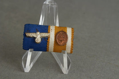 2-Place Ribbon Bar. With Miniatures. Rare. Original.