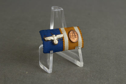 2-Place Ribbon Bar. With Miniatures. Rare. Original.